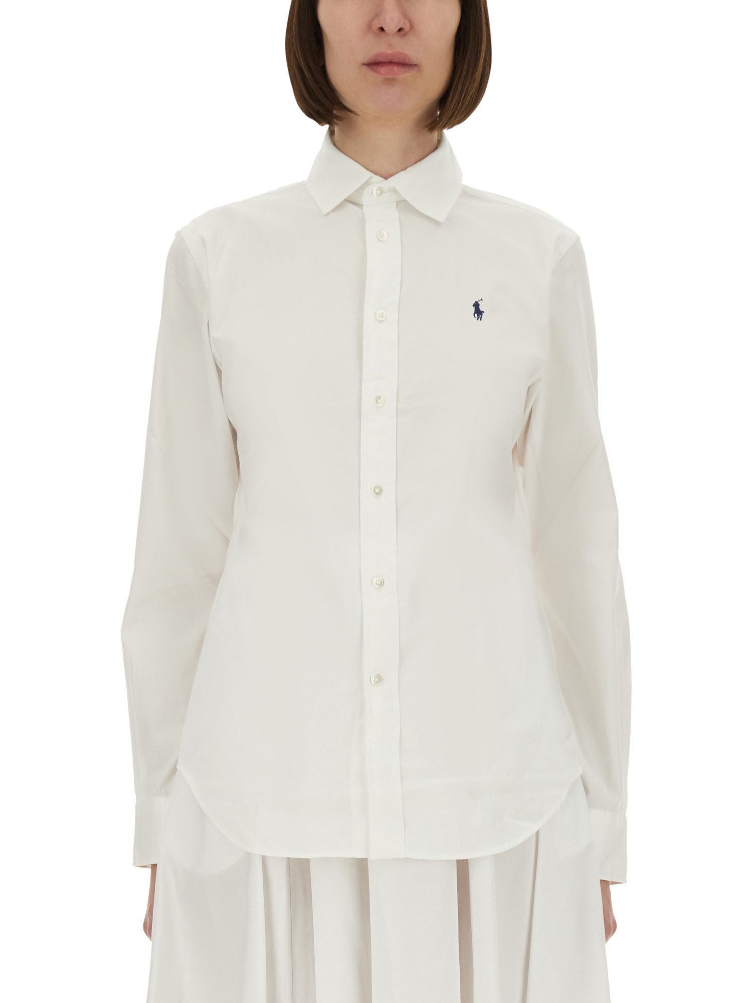 Polo Ralph Lauren Classic Long Sleeves Button Front Shirt Clothing In White