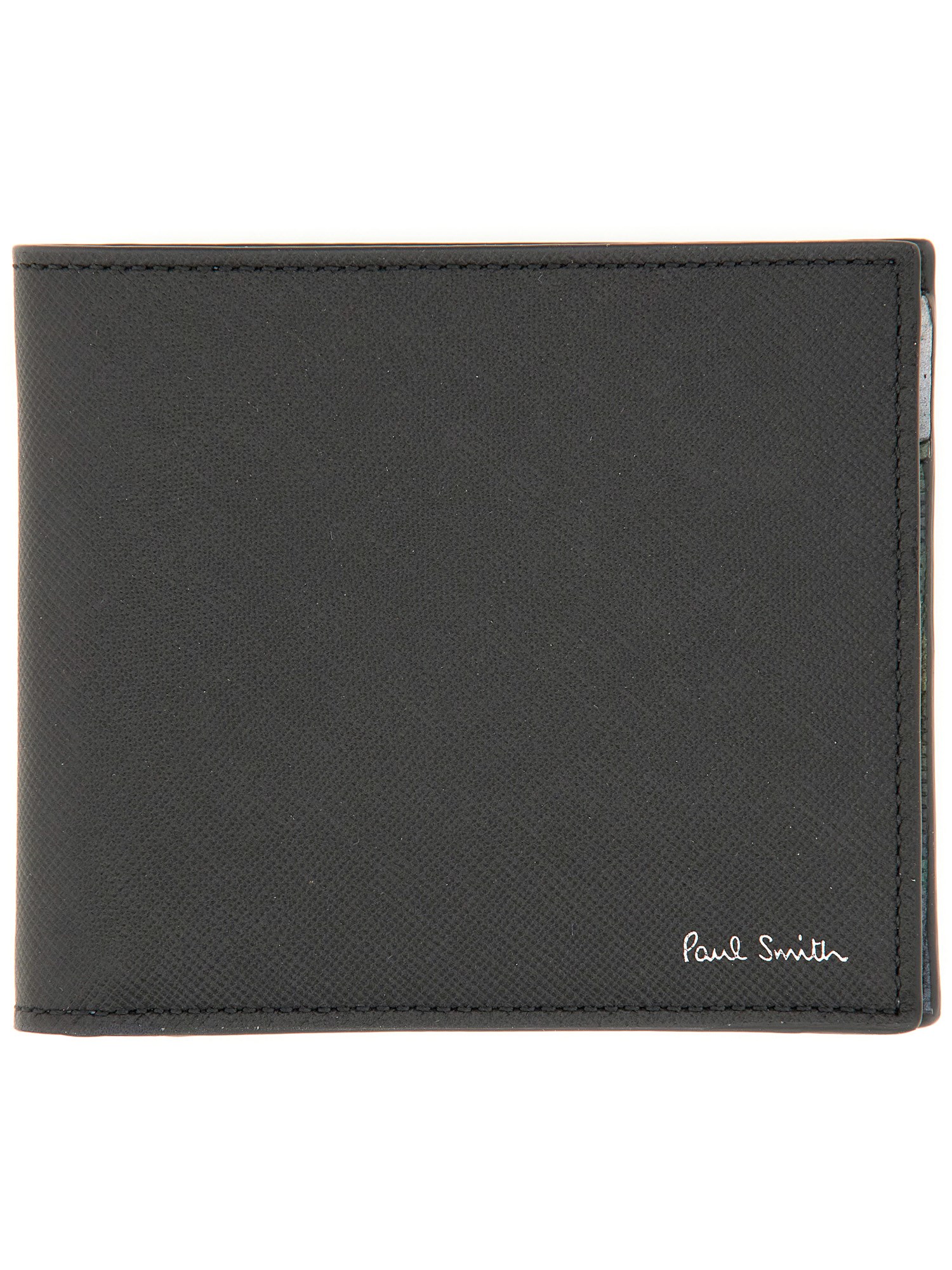 Paul Smith Signature Stripe Balloon Wallet In Black