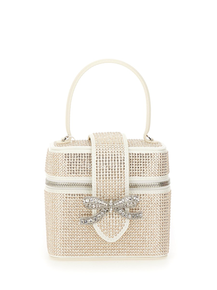 BEAUTY CASE IN RASO CON STRASS