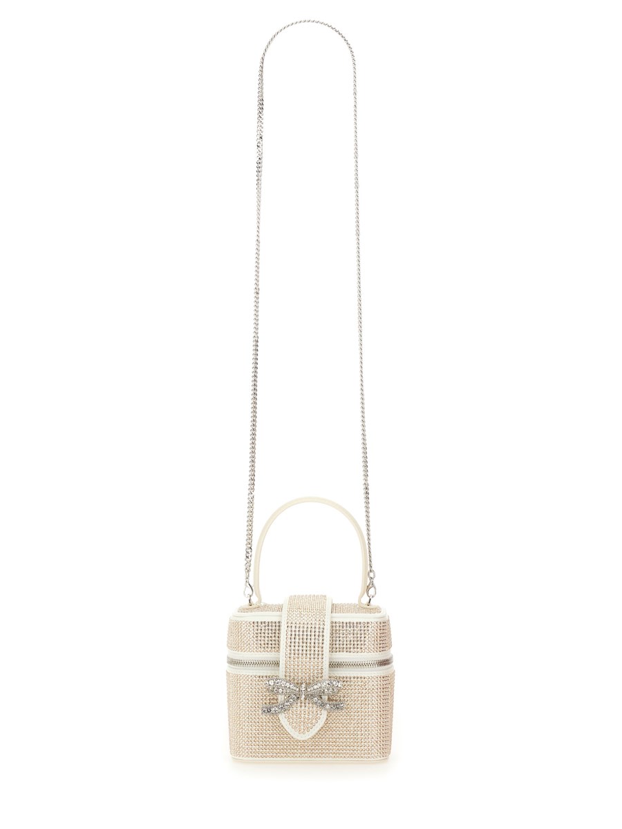 BEAUTY CASE IN RASO CON STRASS