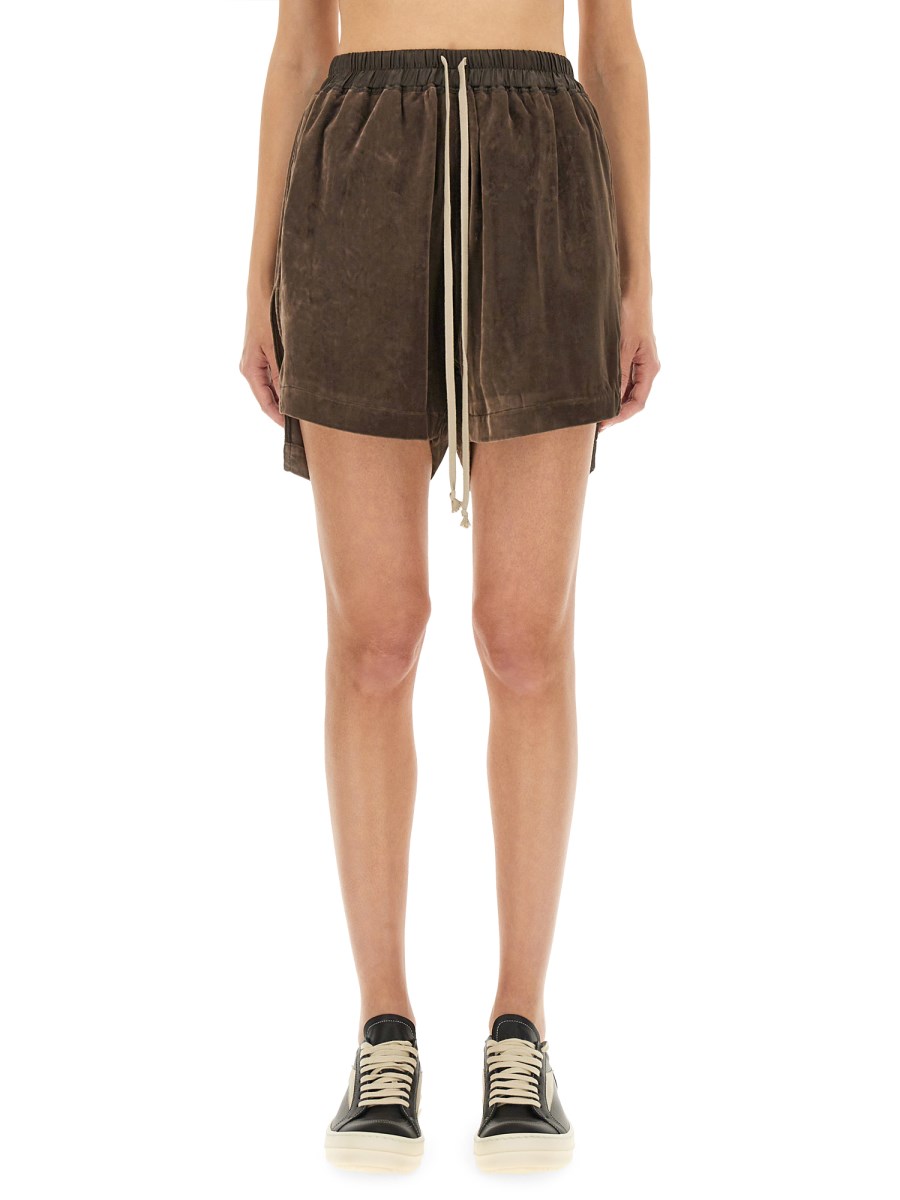 SHORTS IN VISCOSA E CUPRO