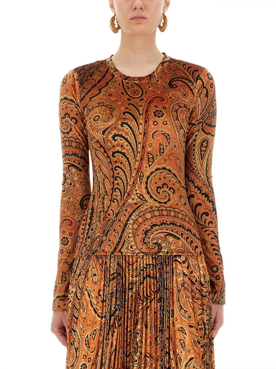 TOP CON STAMPA PAISLEY