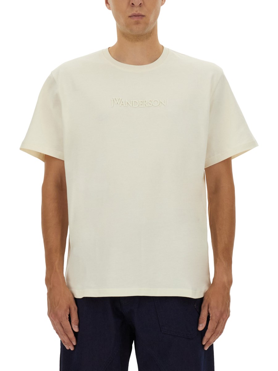 T-SHIRT CON LOGO RICAMATO