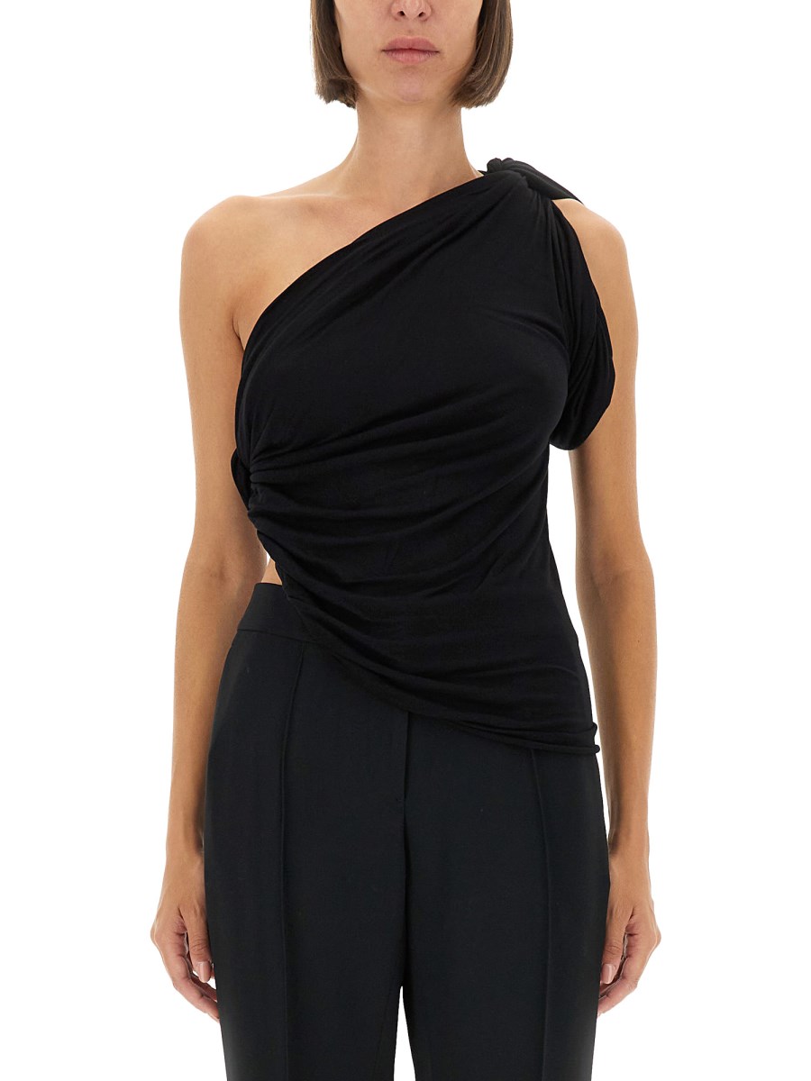 TOP MONOSPALLA DRAPPEGGIATO