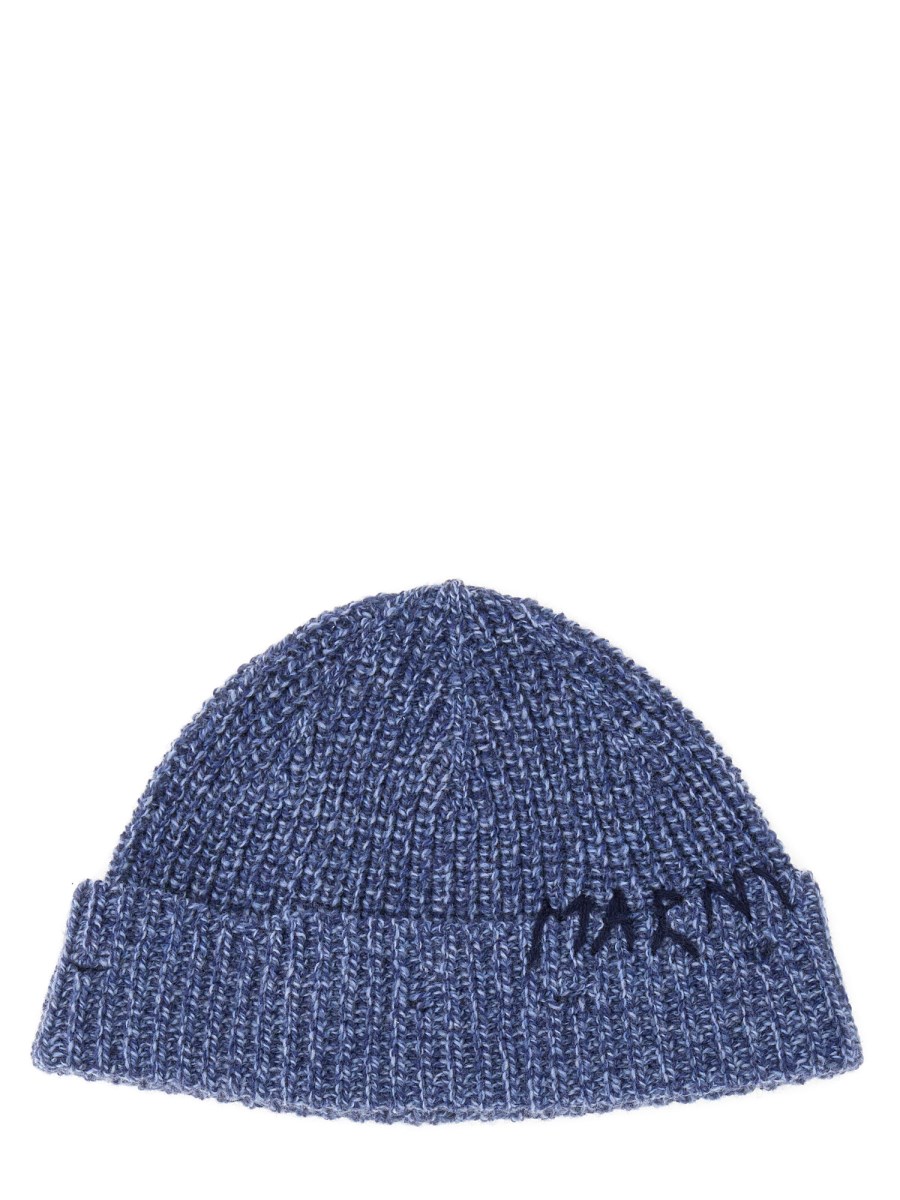CAPPELLO BEANIE CON RICAMO MARNI MENDING