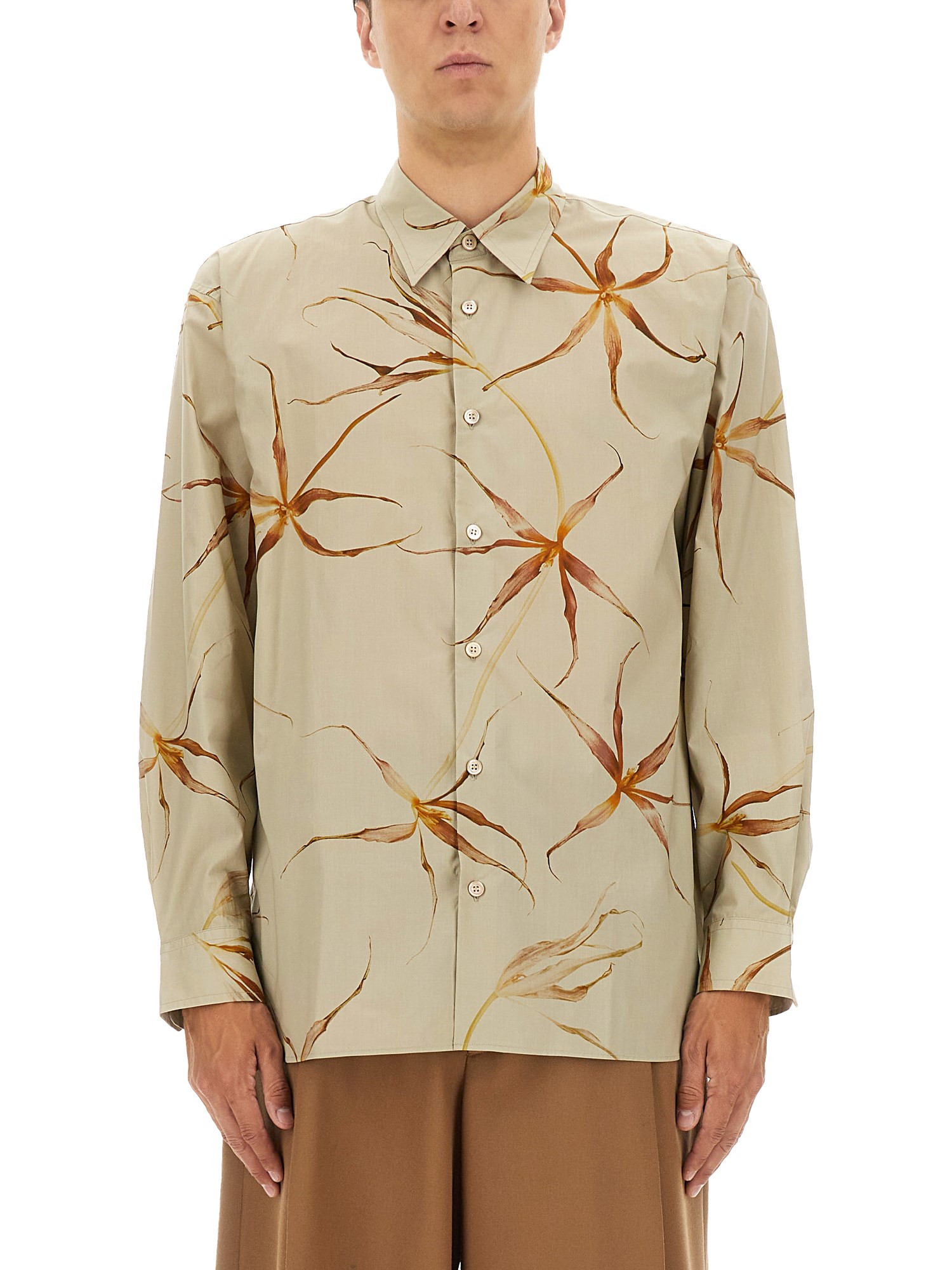 dries van noten “tulip” print shirt