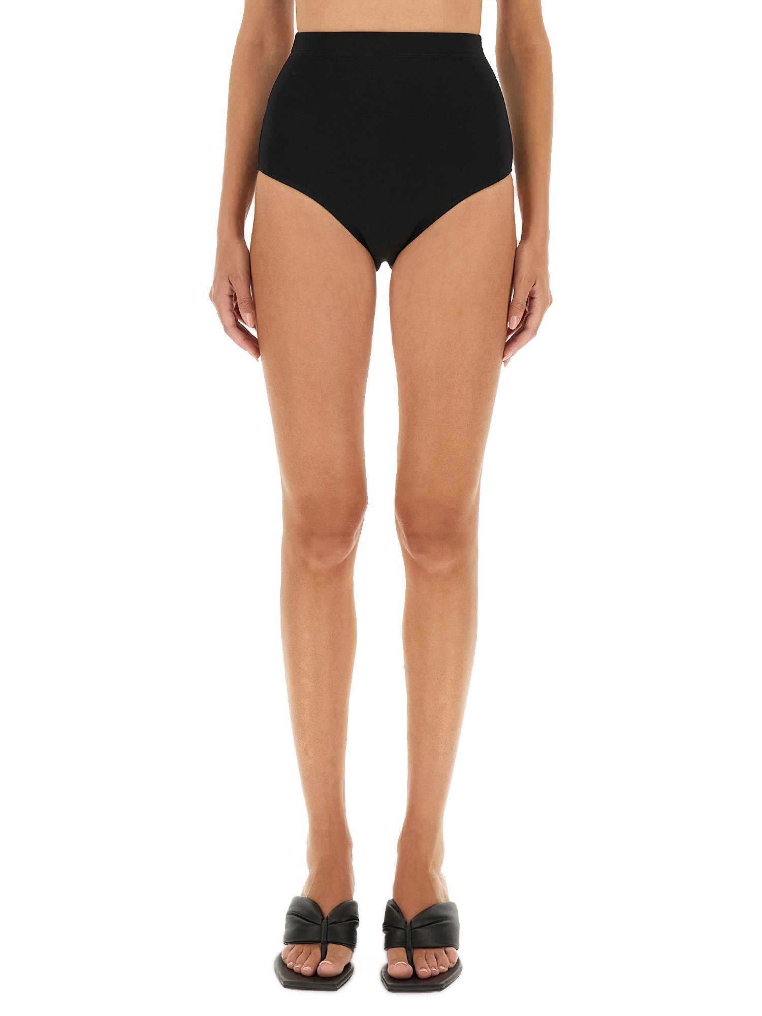 Rick Owens High-waisted Shorts Featuring Seam Detailing In Black