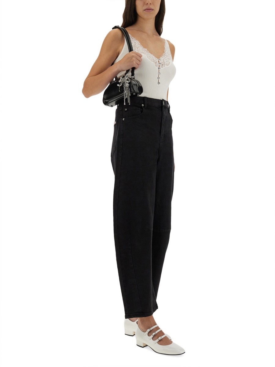 TOP IN MAGLIA A COSTE CON PIZZO