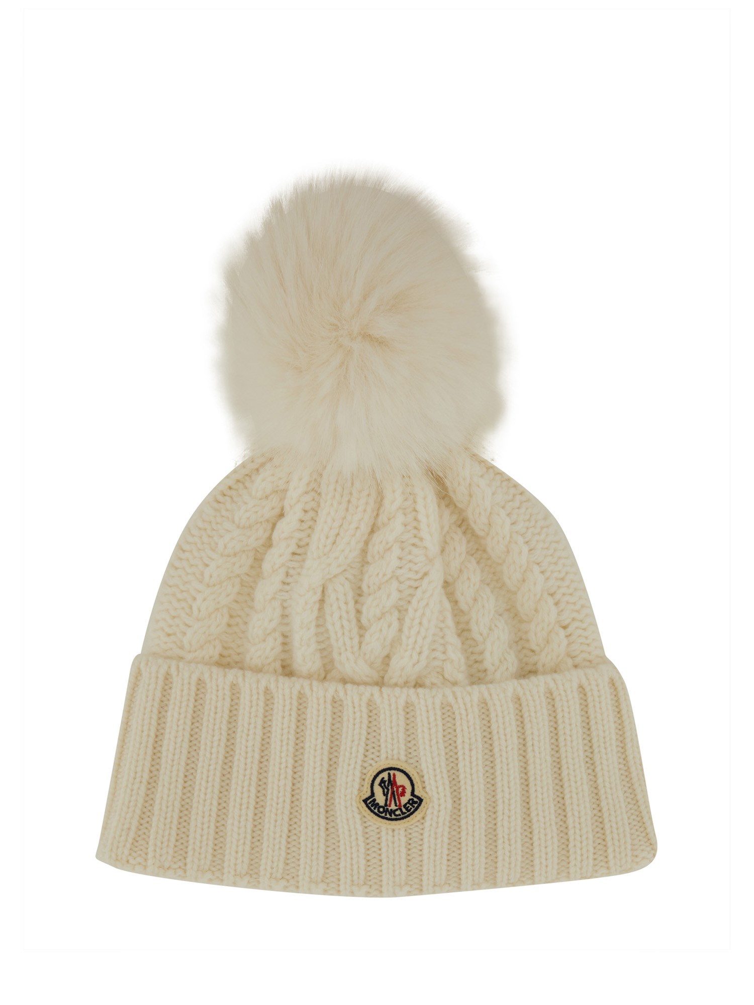 Moncler Woolen Hair In White