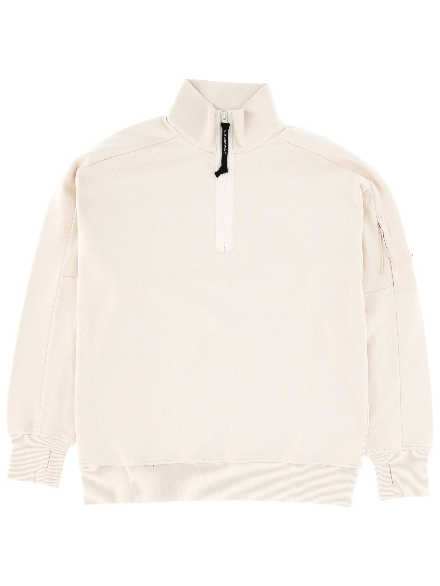 C.p. Company C. P. Company Zip Sweatshirt. In White