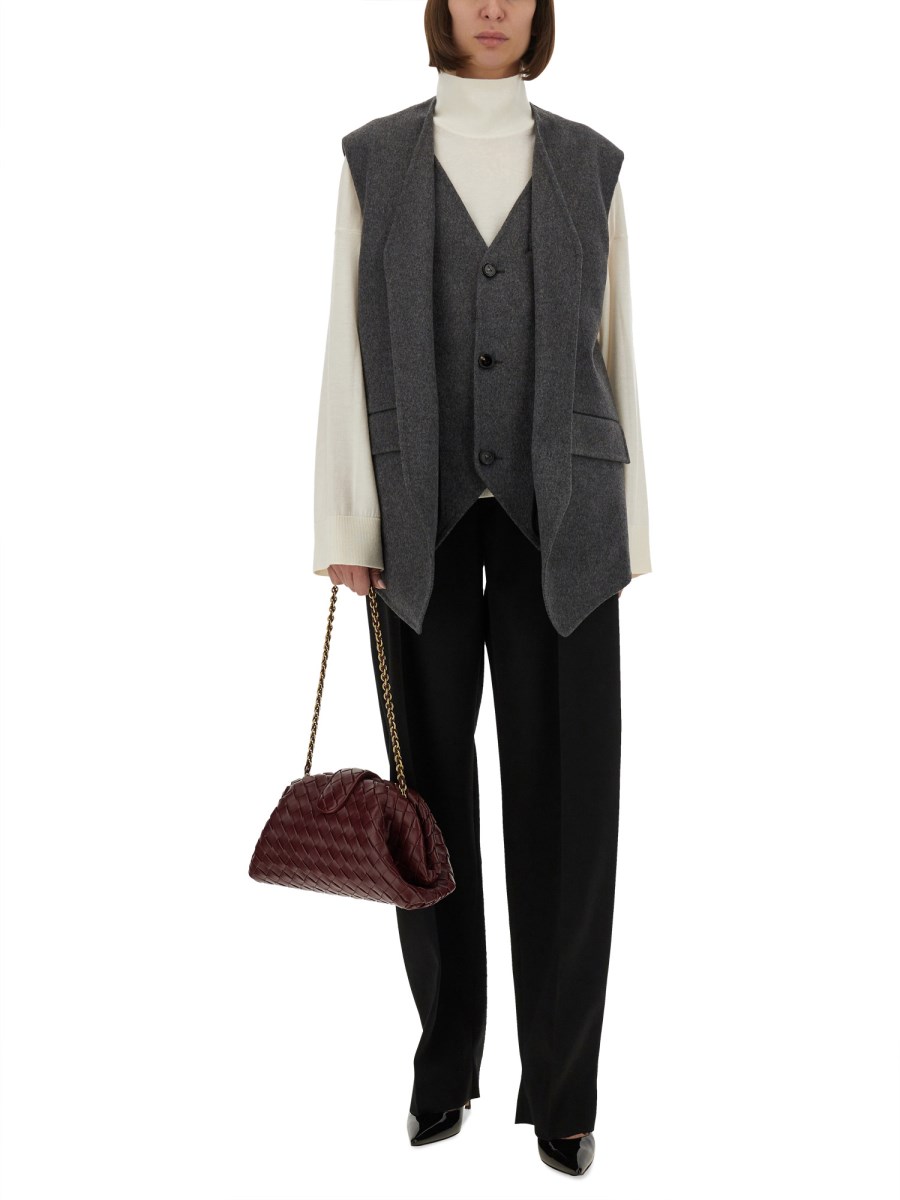 GILET IN LANA DOUBLE FACE