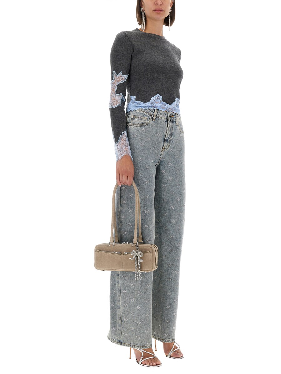 MAGLIA CON INSERTI IN PIZZO