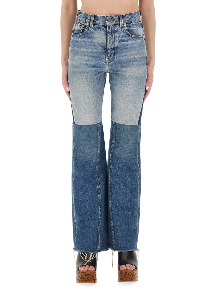 JEANS IN DENIM PATCHWORK 