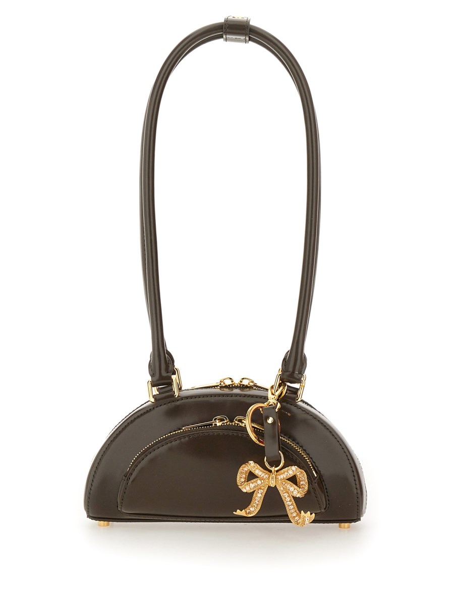 BORSA MINI A SPALLA IN PELLE CON CHARM