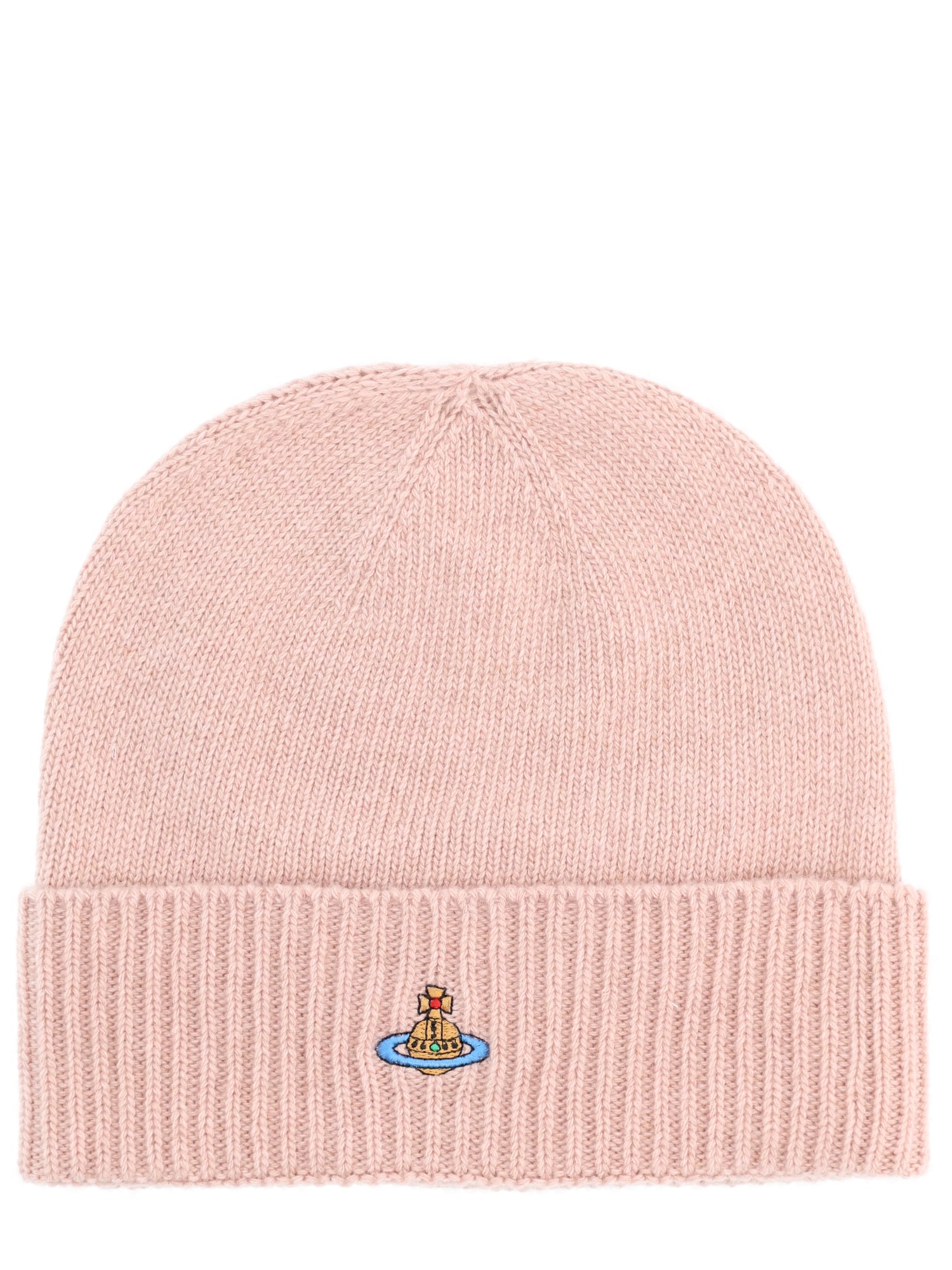Vivienne Westwood Cashmere Beanie In Brown