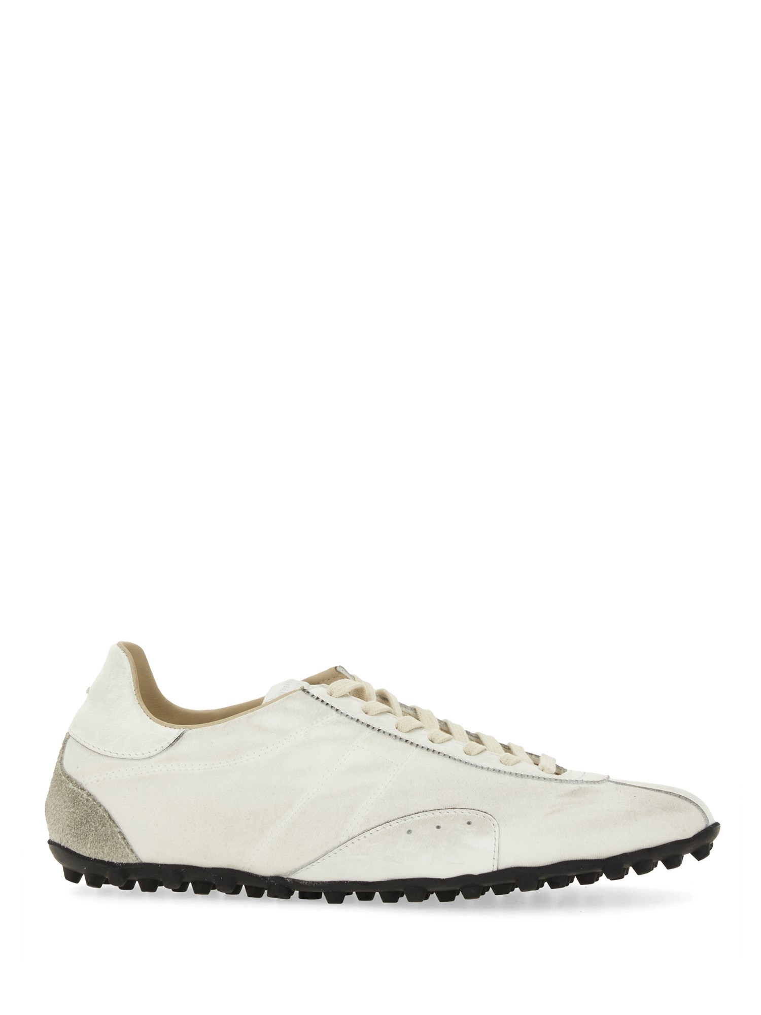 Maison Margiela White Canvas Sprinters Sneakers In White