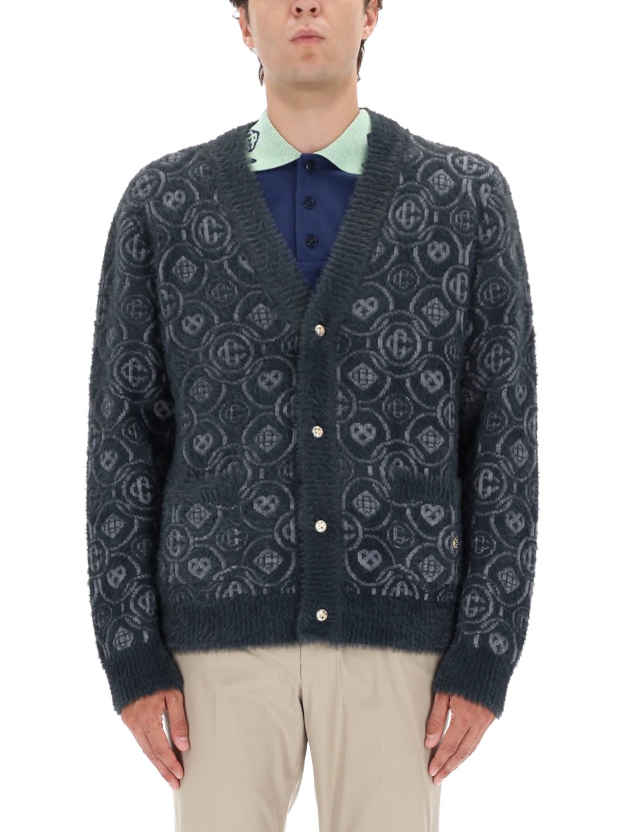 CARDIGAN FLUFFY MONOGRAM
