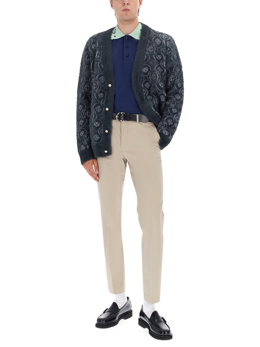CARDIGAN FLUFFY MONOGRAM