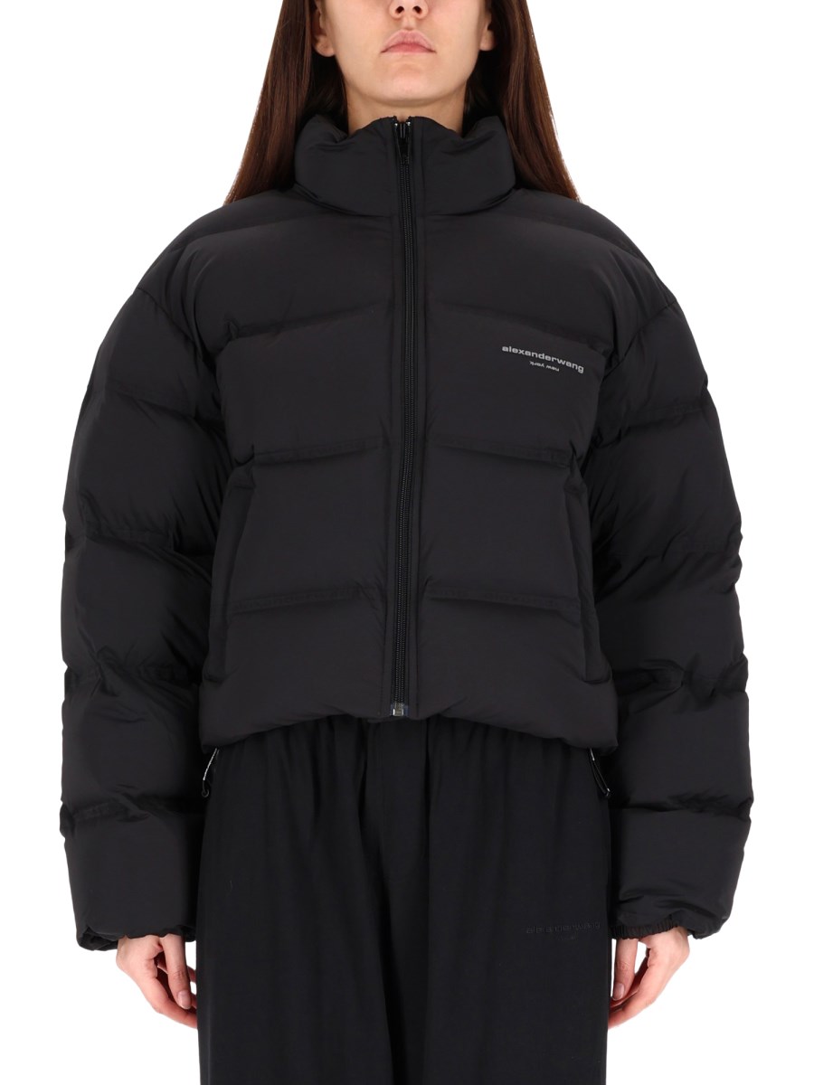 GIACCA CROPPED CON LOGO
