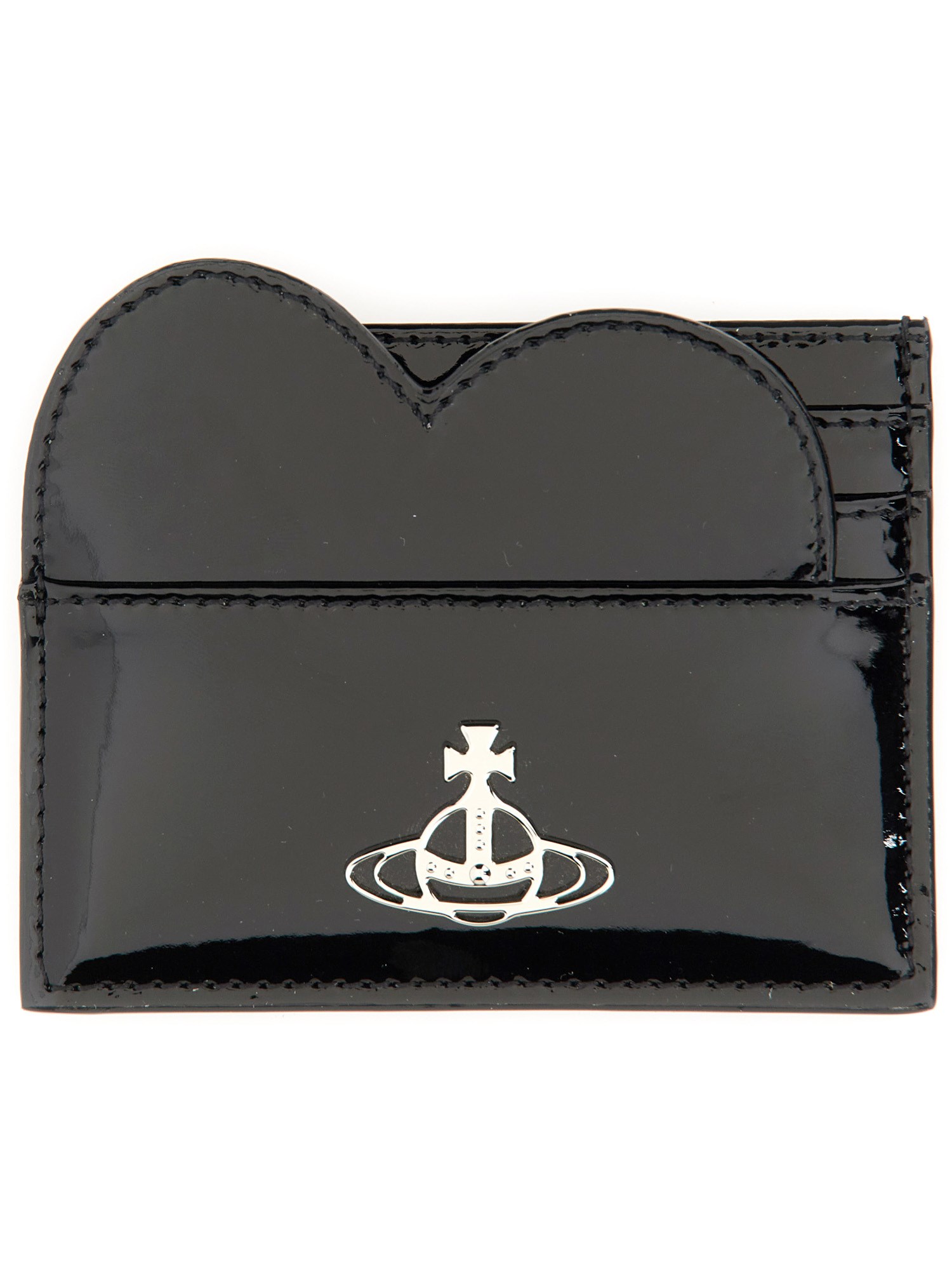 Vivienne Westwood Card Holder "heart" In Black
