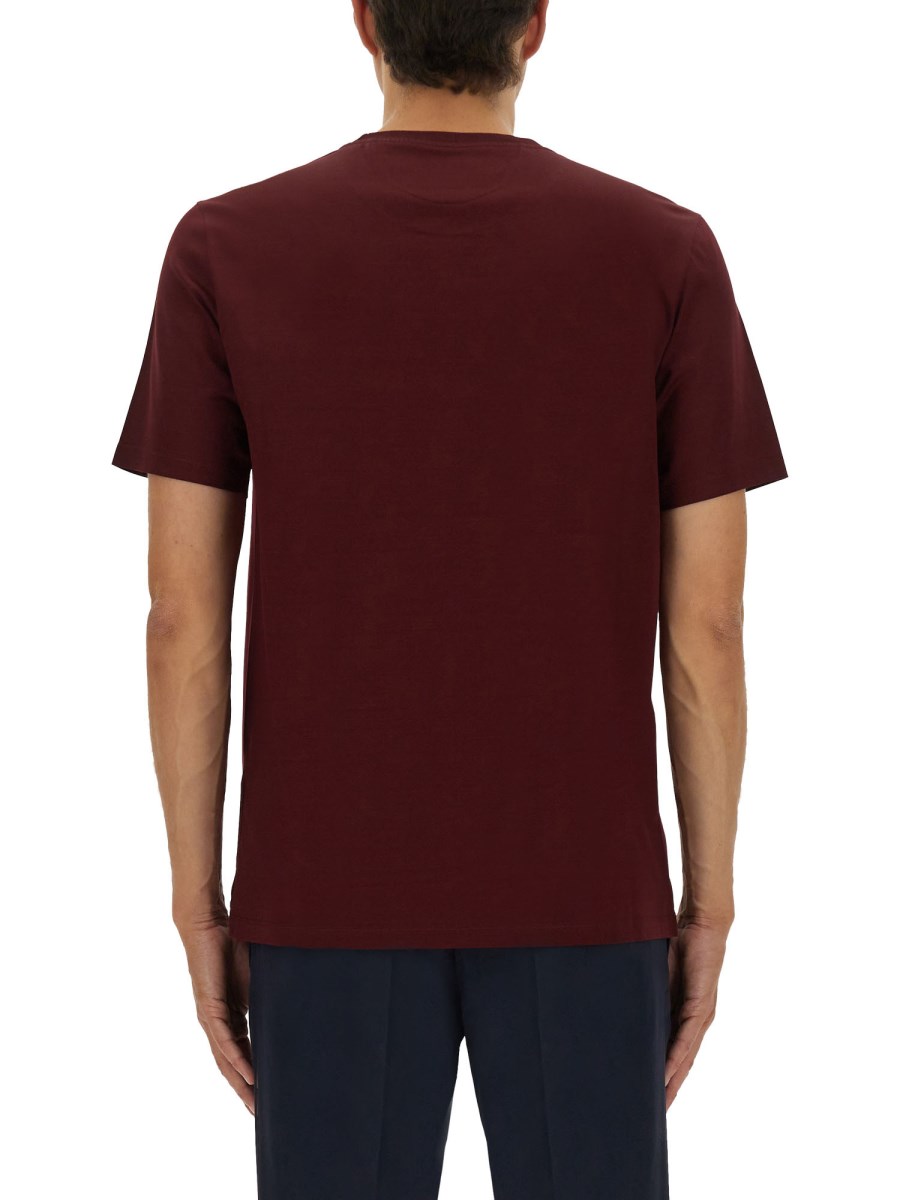 T-SHIRT CON TASCHINO A RIGHE