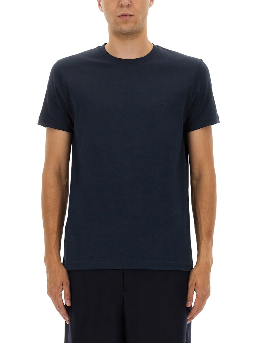 T-SHIRT GIROCOLLO IN COTONE