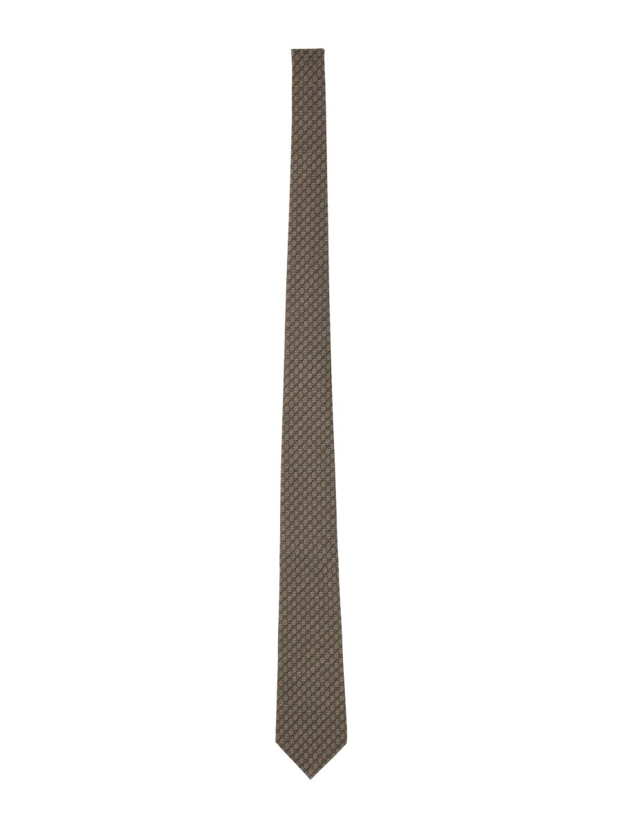CRAVATTA JACQUARD CON INCROCIO GG