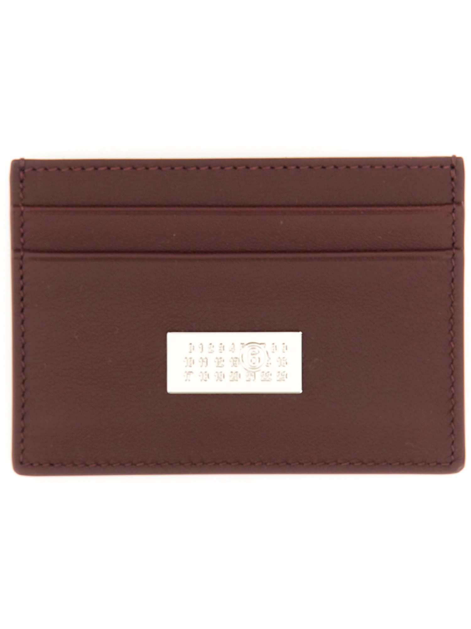 Mm6 Maison Margiela Card Holder "numeric" In Brown