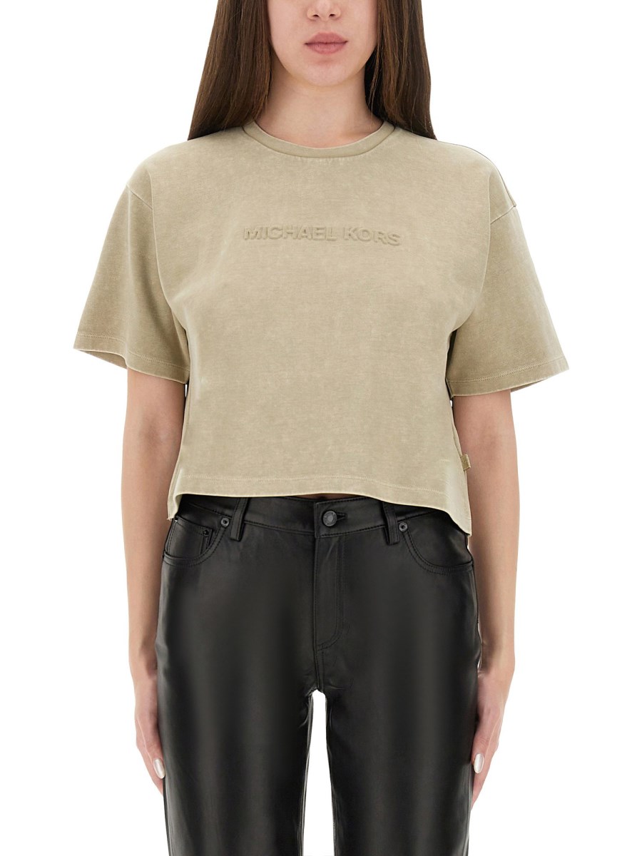 T-SHIRT CON LOGO IN RILIEVO