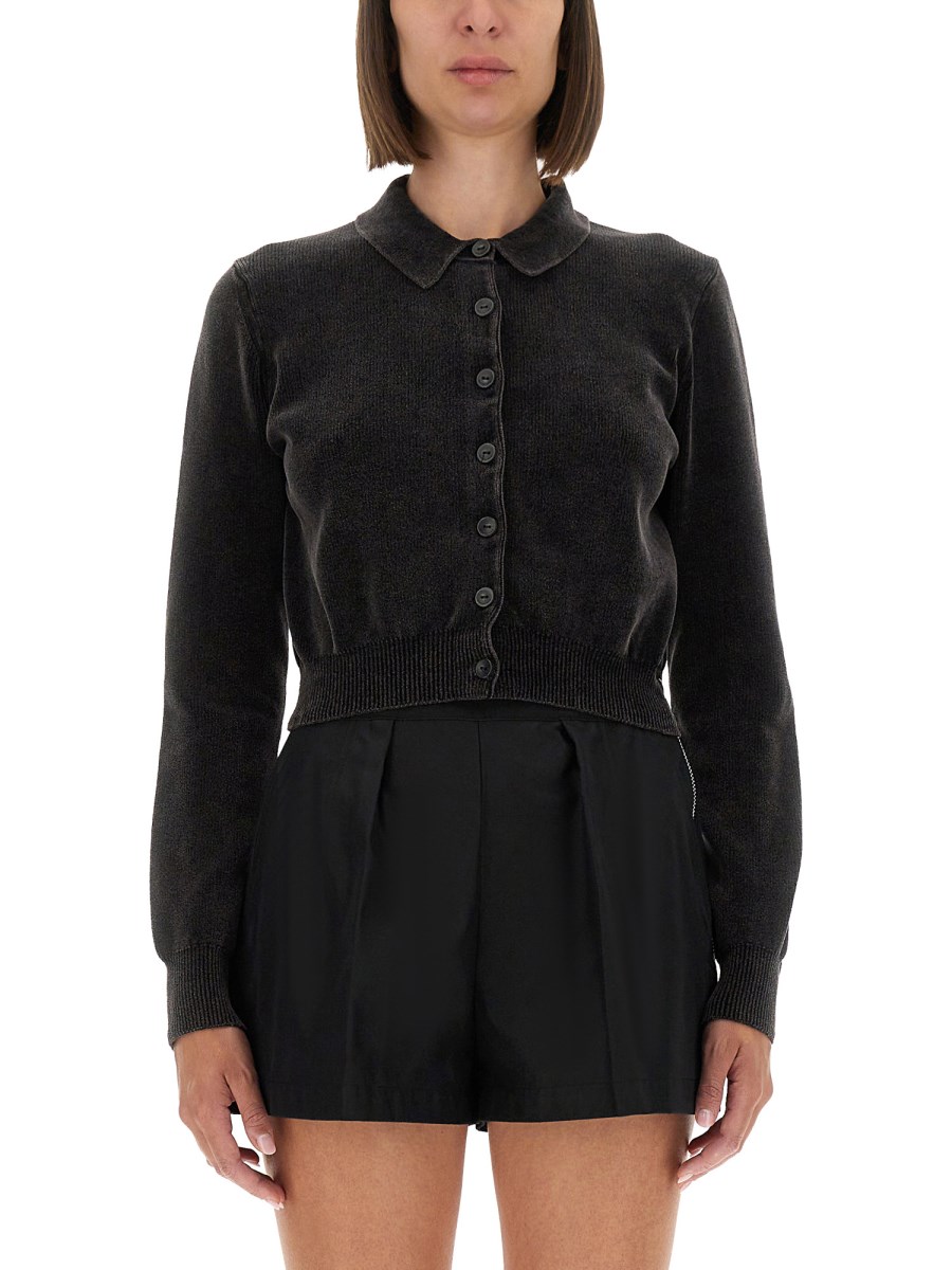 CARDIGAN CON COLLETTO