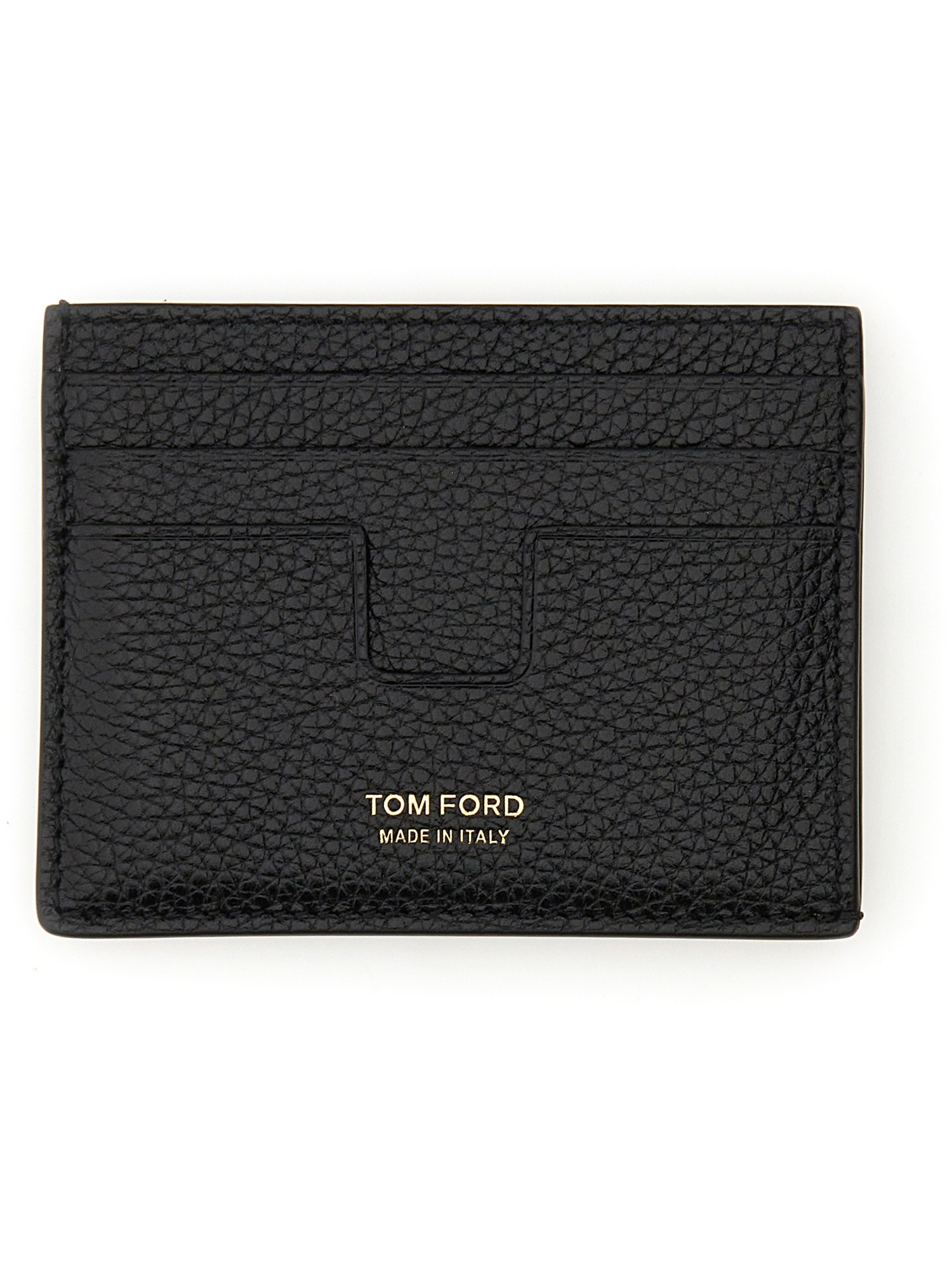 Tom Ford Soft Grain Leather T Line Classic Card Holder