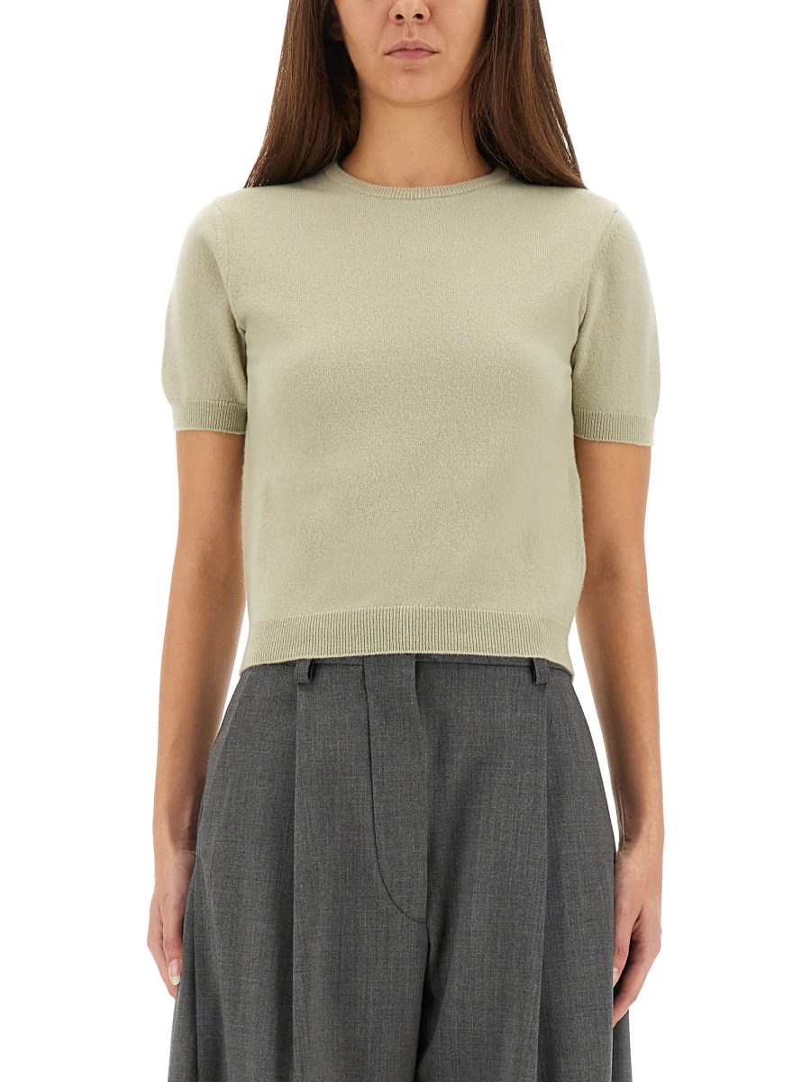 T-SHIRT GIROCOLLO IN LANA 
