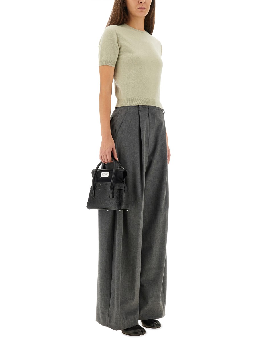 T-SHIRT GIROCOLLO IN LANA 