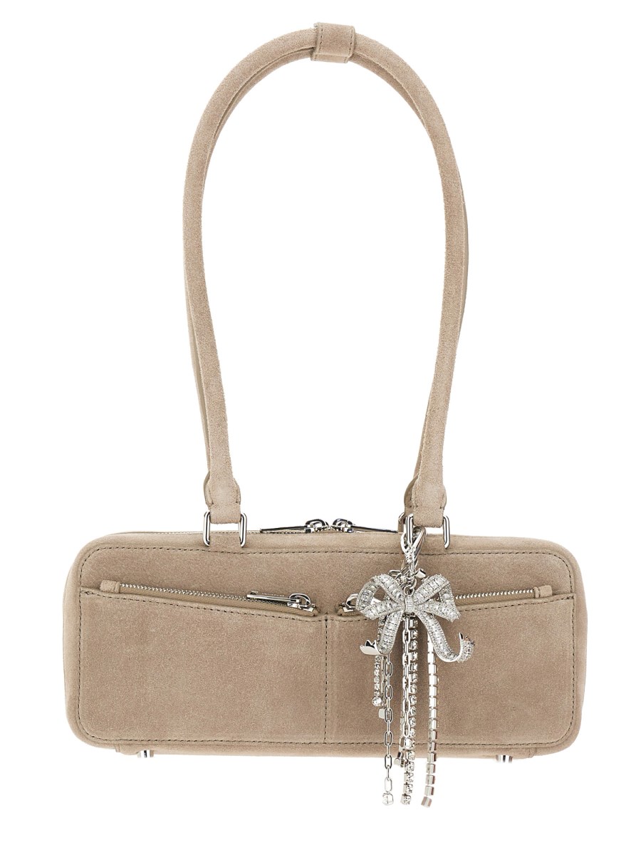 BORSA BAGUETTE A SPALLA CON CHARM