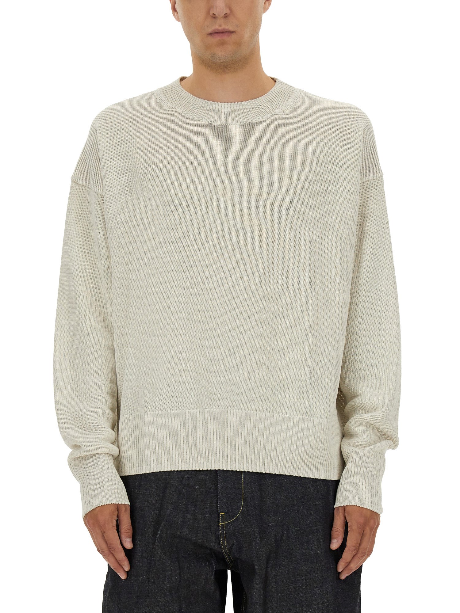 Studio Nicholson Hemyl Lambswool Sweater In Neutral