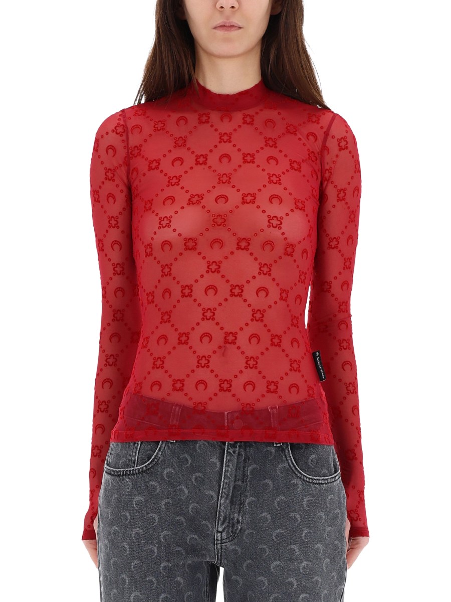 TOP IN MESH CON LOGO