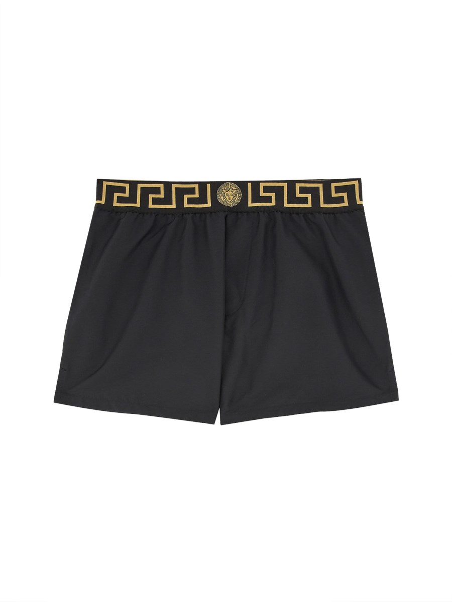 SHORT DA MARE CON BORDO GRECA