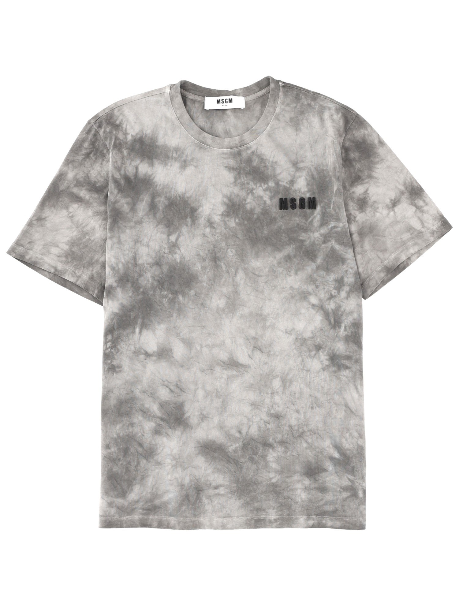 Msgm T-shirt With Logo In Gray