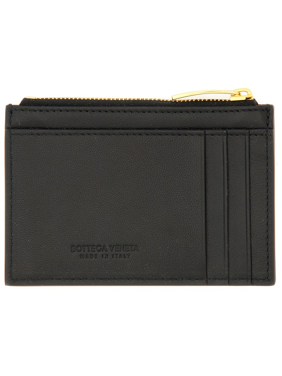 PORTA CARTE INTRECCIATO CON ZIP