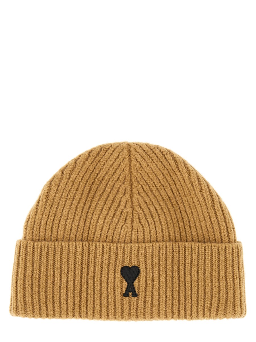 CAPPELLO IN LANA CON LOGO