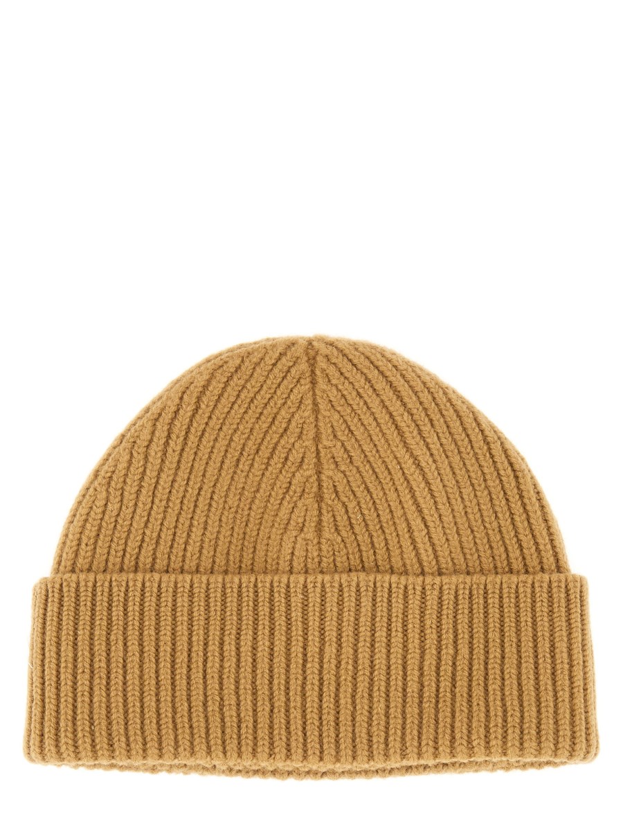 CAPPELLO IN LANA CON LOGO