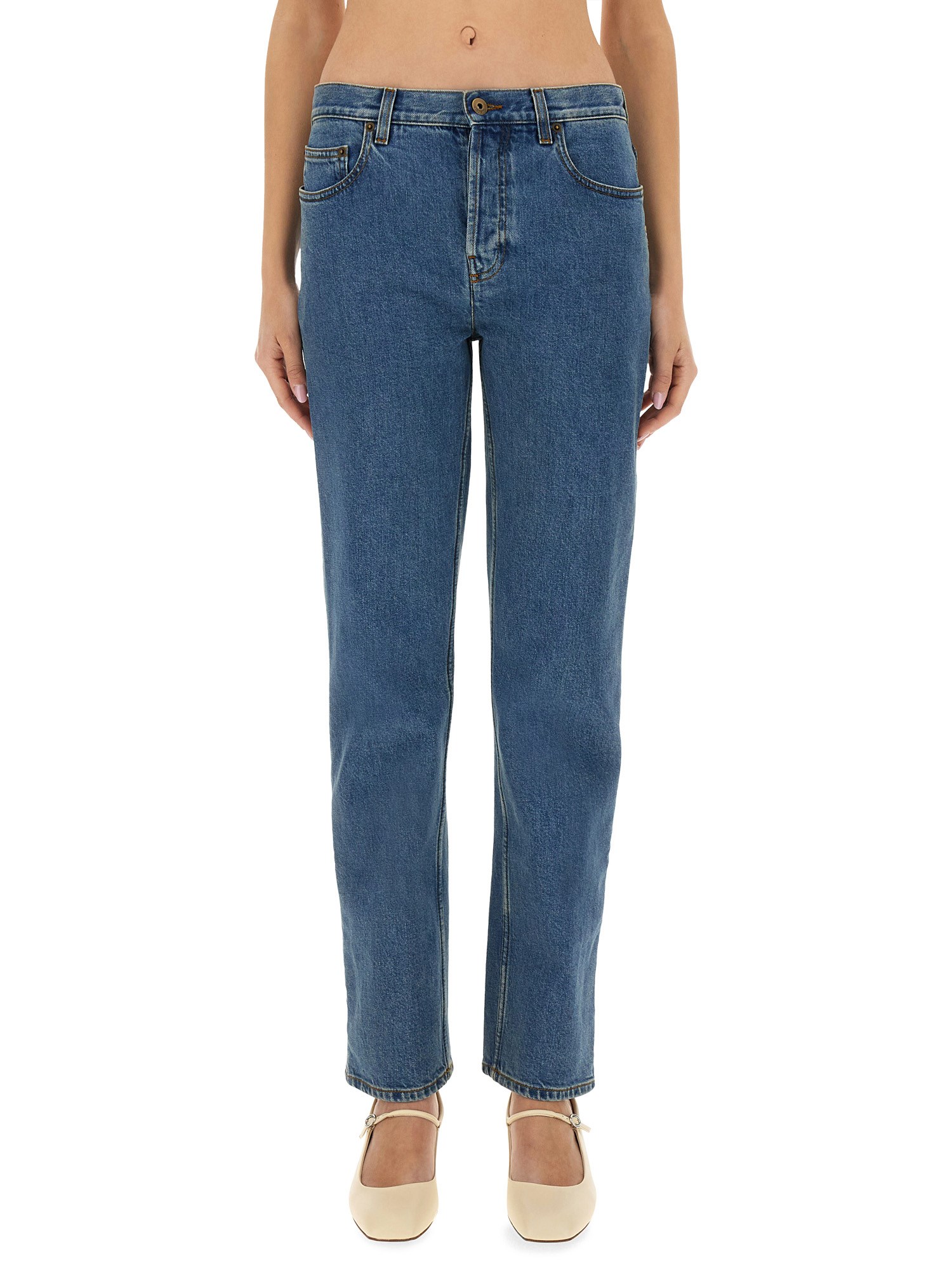 Burberry Straight Fit Jeans In Blue