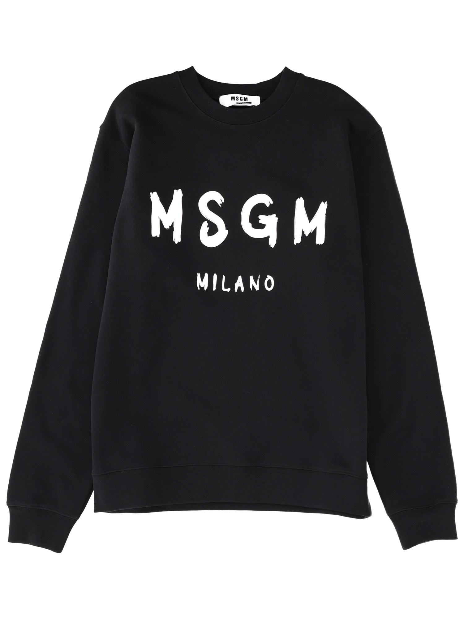 Msgm Sweatshirt With Logo In Black