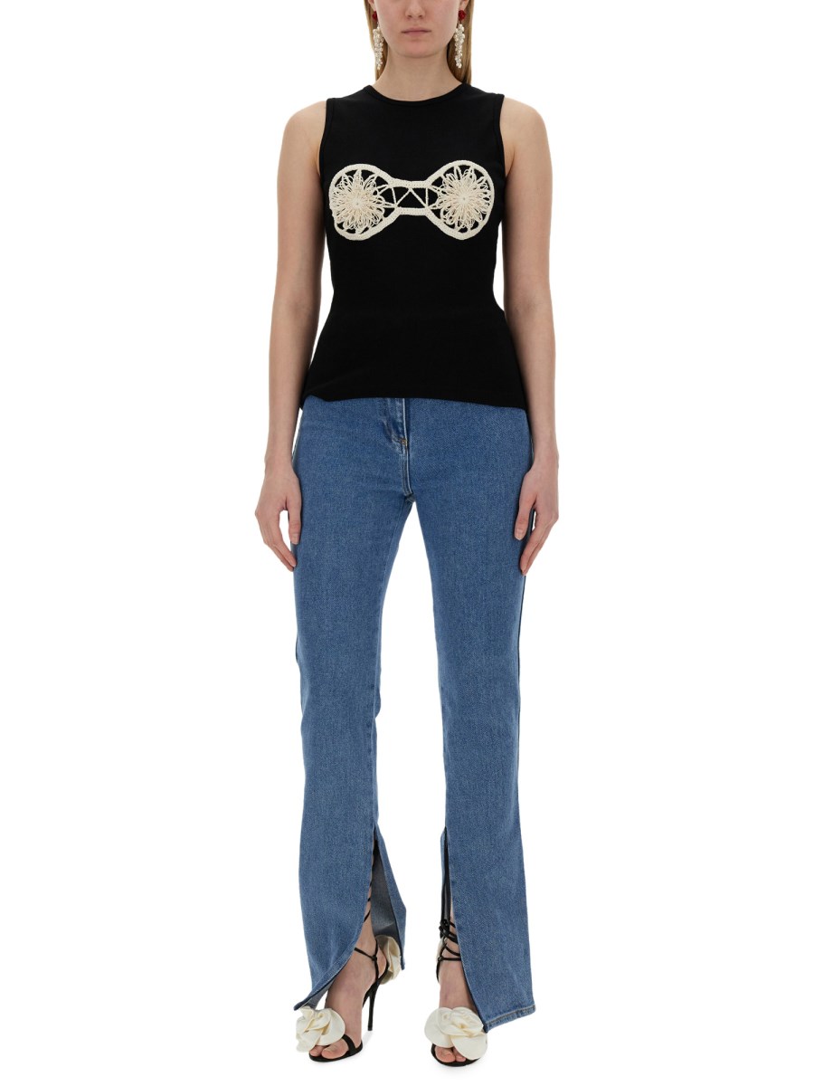 TOP CON INSERTO IN CROCHET 