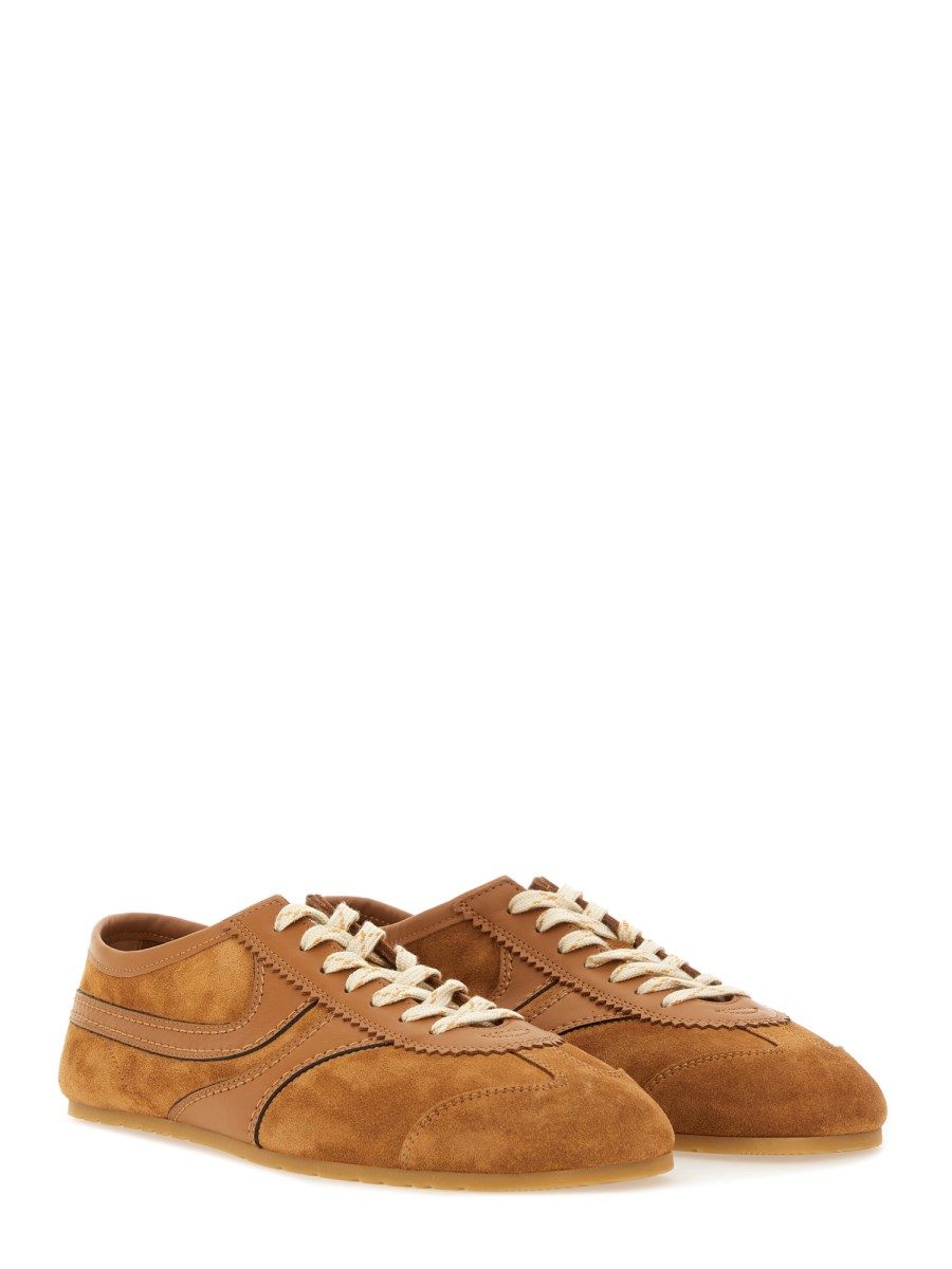 SNEAKER IN PELLE E SUEDE