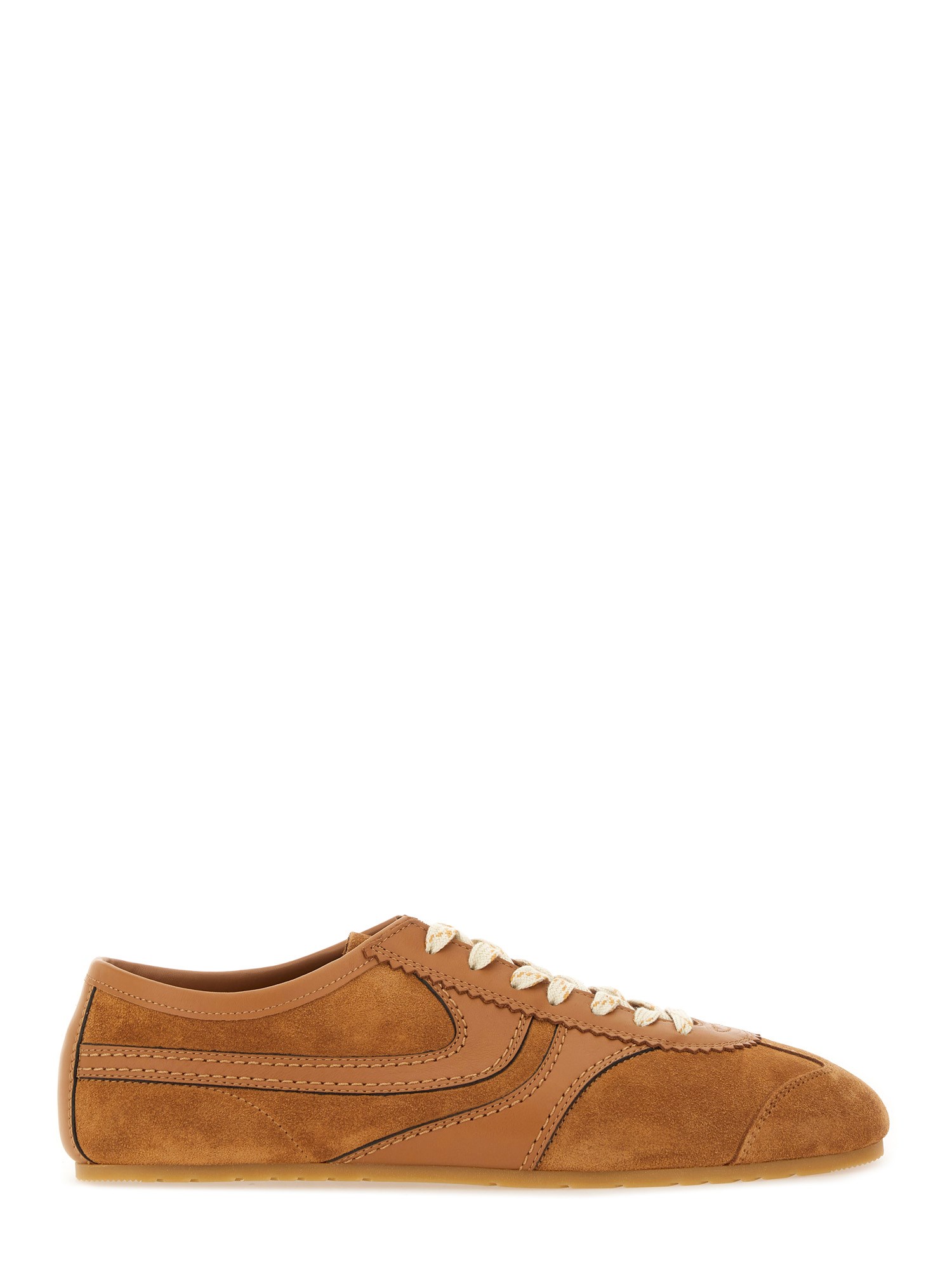 Dries Van Noten Casual Low Top Sneakers With Leather Panels In Multi