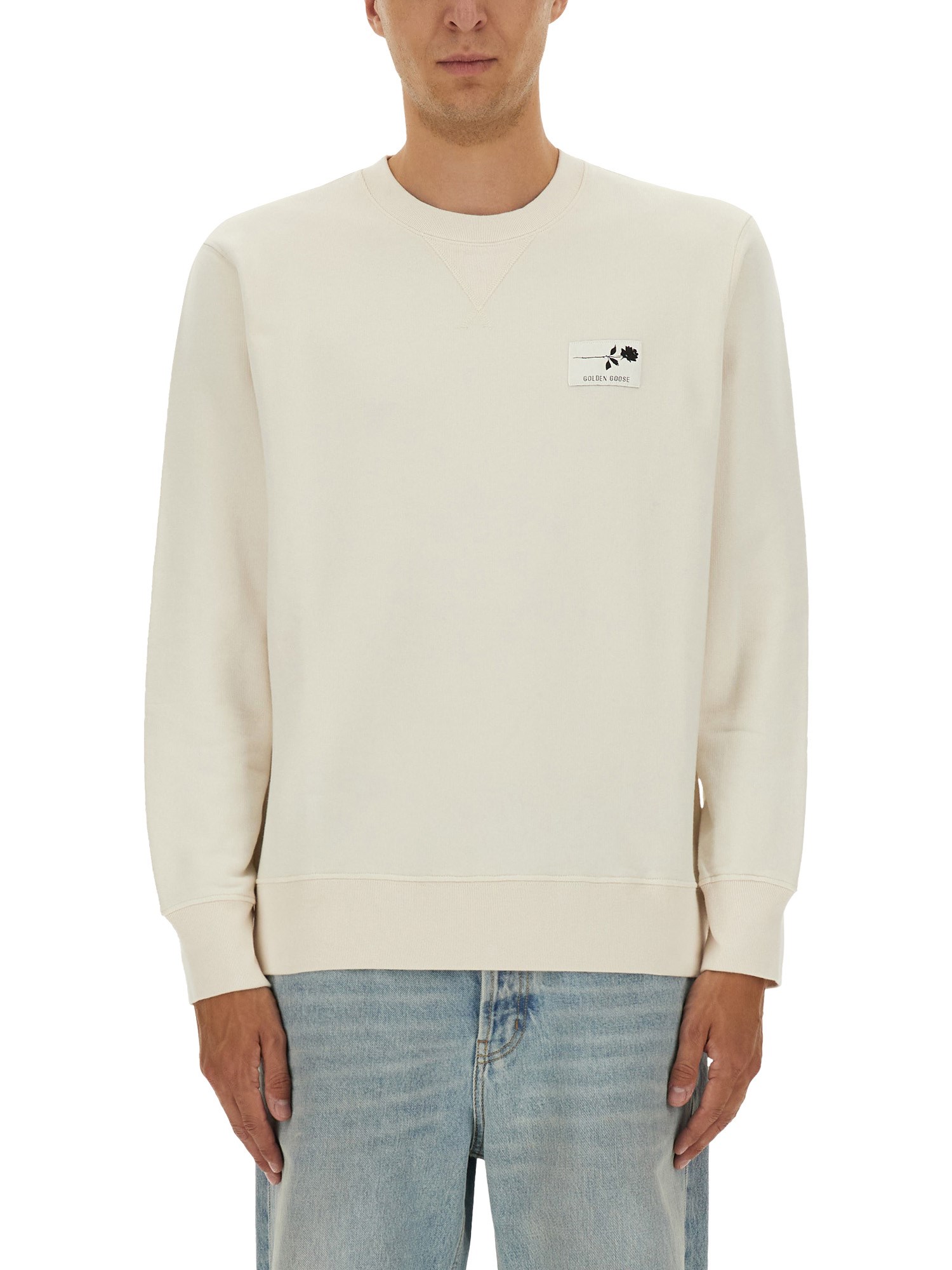 Golden Goose Regular Fit Sweatshirt In White