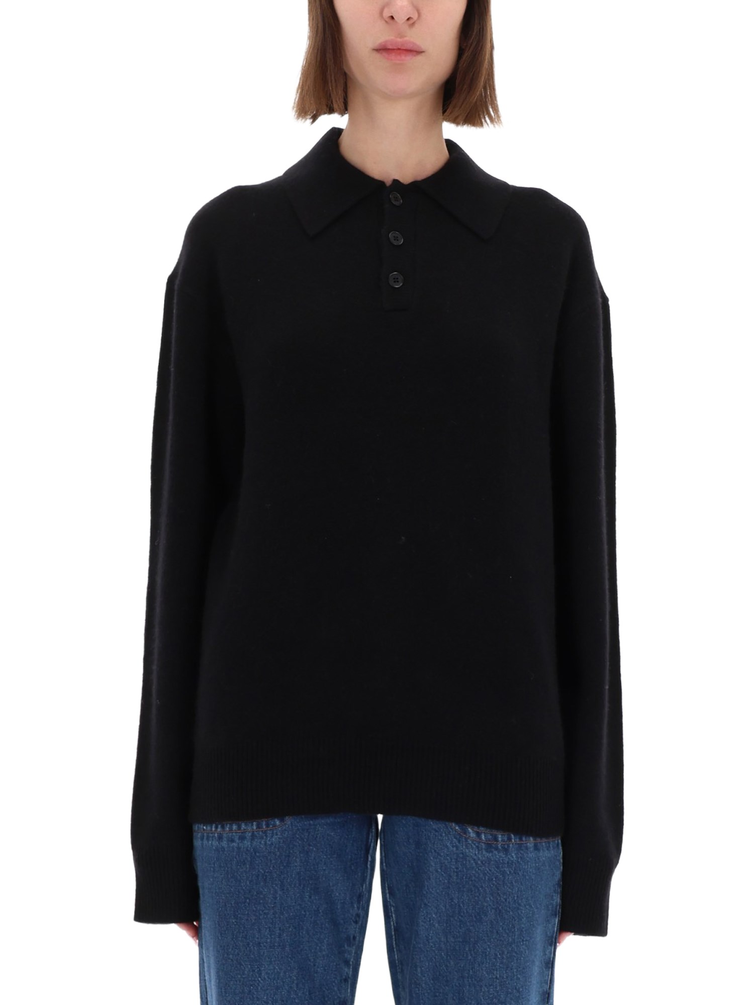 Guest In Residence Polo "allday" In Black