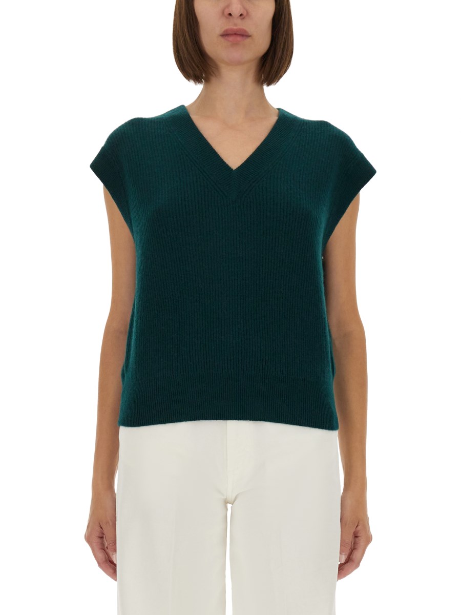GILET IN MAGLIA A COSTINE