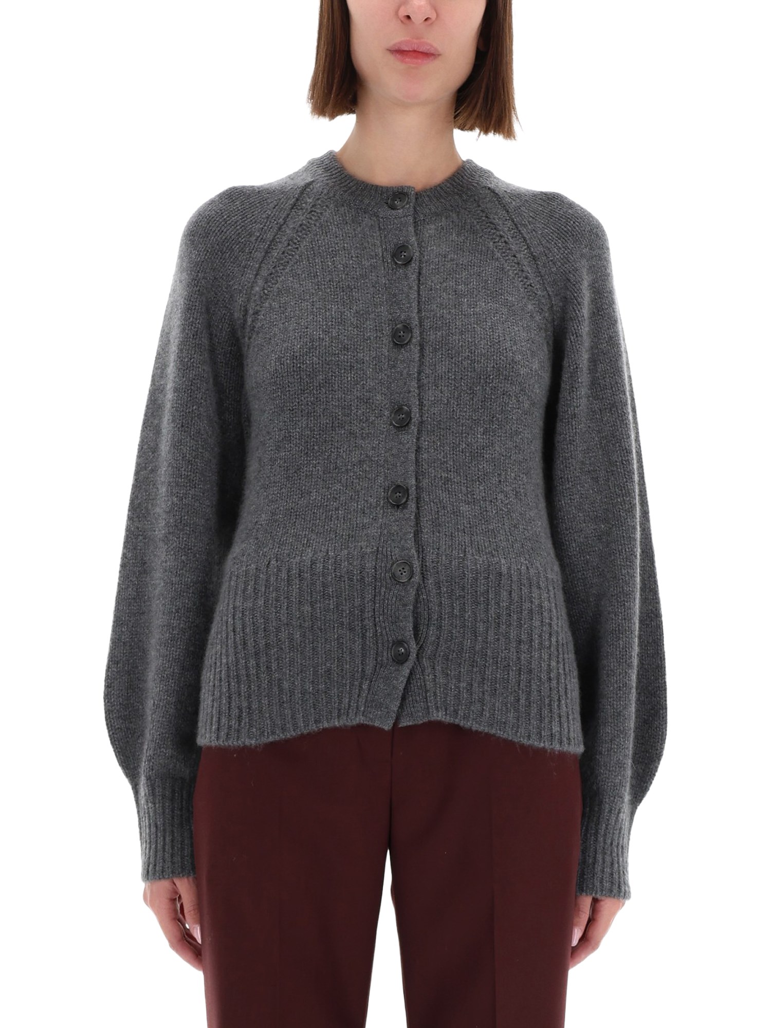 Guest In Residence "sculpted" Cardigan In Gray